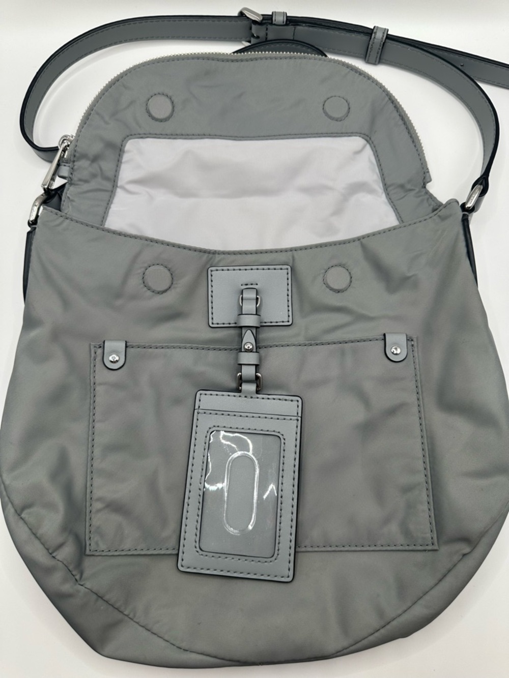 Marc Jacobs Gray Nylon Crossbody Pouch Bag - Picture 6 of 7